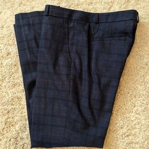 Banana Republic Dark Checkered Trousers